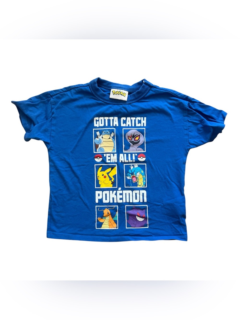 Pokémon x Cotton On Kids Blue Gotta Catch Em All Tshirt | Size 4 - Picture 1 of 3